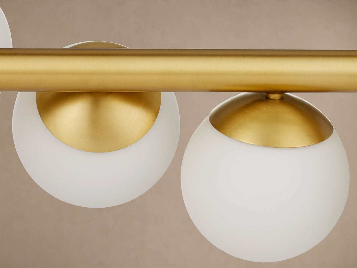 Kinney Sphere Flow Linear Chandelier