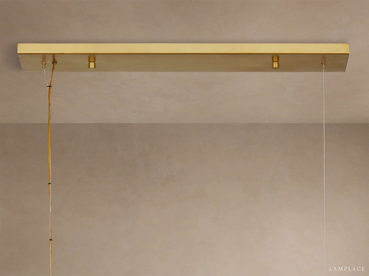 Kinney Sphere Flow Linear Chandelier