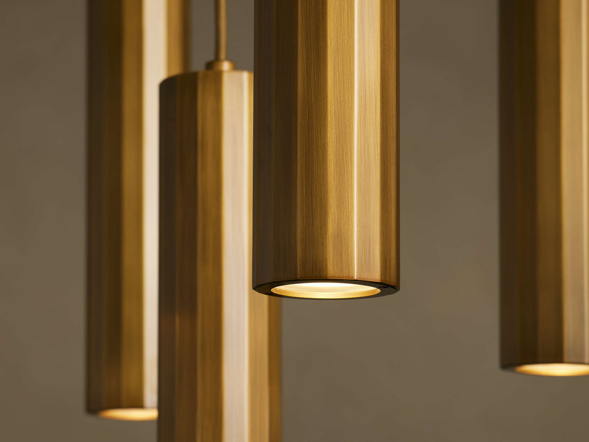 Matthie Faceted Diffused Cluster Chandelier