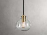 Organic Pebble Glass Pendant Light