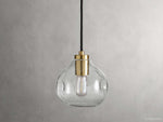 Organic Pebble Glass Pendant Light