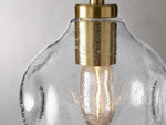 Organic Pebble Glass Pendant Light