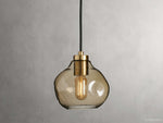 Organic Pebble Glass Pendant Light