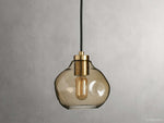 Organic Pebble Glass Pendant Light