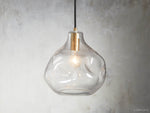 Organic Pebble Glass Pendant Light