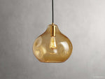 Organic Pebble Glass Pendant Light