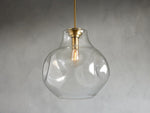 Organic Pebble Glass Pendant Light