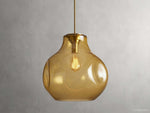 Organic Pebble Glass Pendant Light