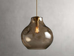 Organic Pebble Glass Pendant Light