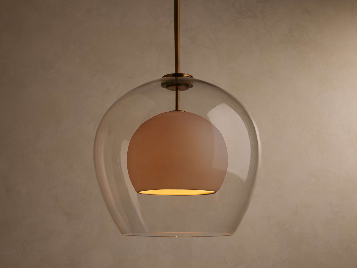 Romy Porcelain Glow Pendant Light