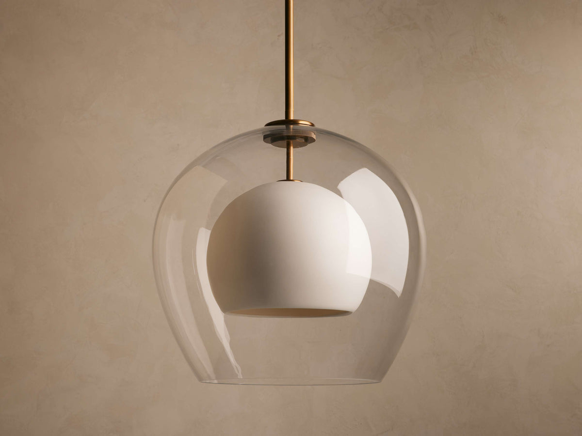 Romy Porcelain Glow Pendant Light