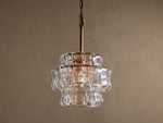 Ghiaccio Textured Glass Pendant Light