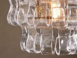 Ghiaccio Textured Glass Pendant Light