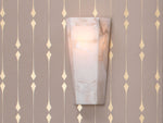 Solmera Alabaster Hexagonal Wall Sconce