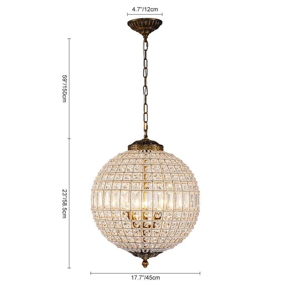 Clarion Luster Trace Sphere Chandelier
