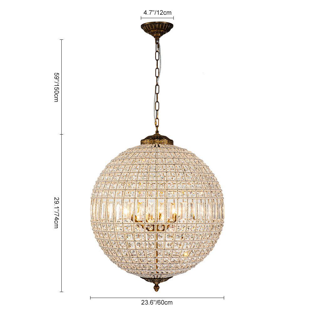 Clarion Luster Trace Sphere Chandelier