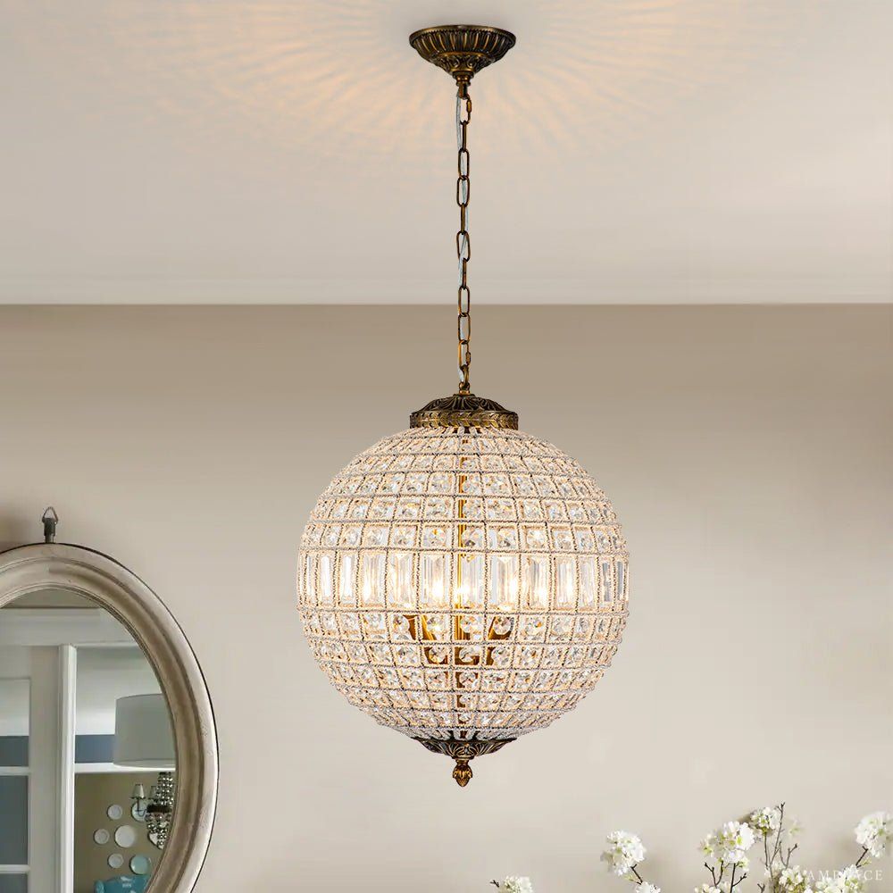 Clarion Luster Trace Sphere Chandelier