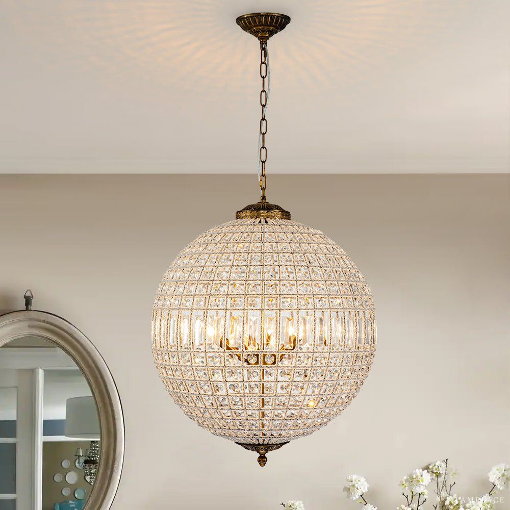 Clarion Luster Trace Sphere Chandelier