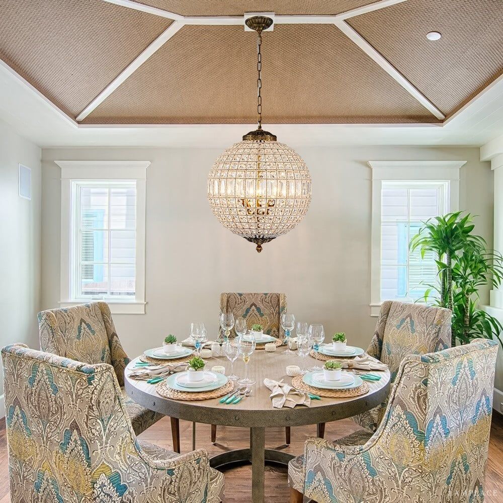 Clarion Luster Trace Sphere Chandelier