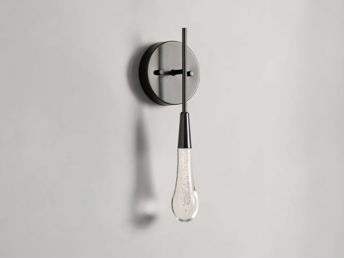Soltaire Raindrop Crystal Wall Sconce