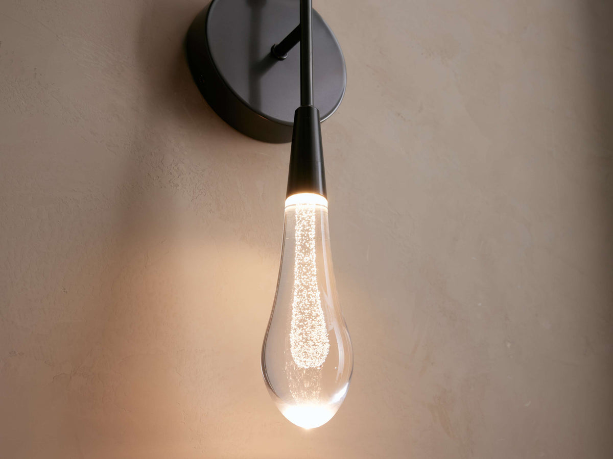 Soltaire Raindrop Crystal Wall Sconce