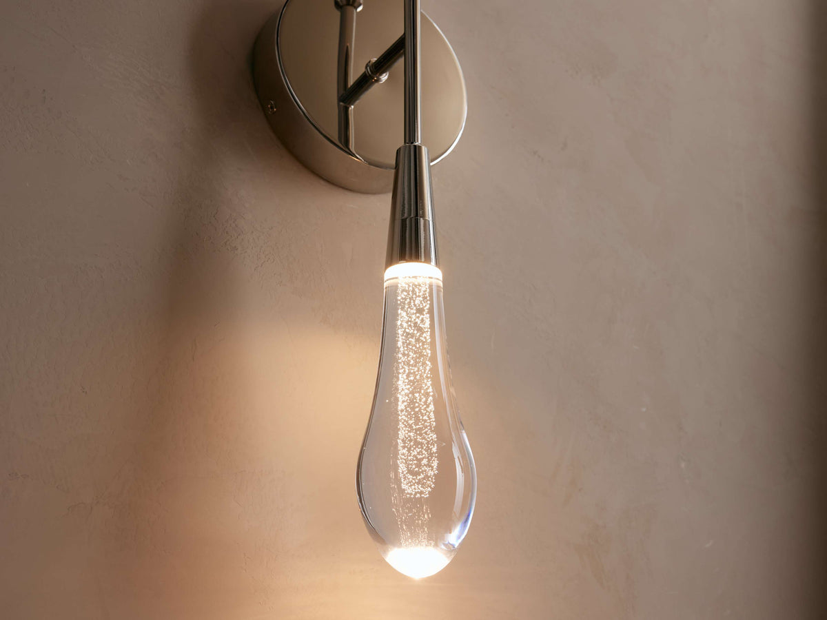 Soltaire Raindrop Crystal Wall Sconce