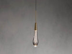 Soltaire Raindrop Crystal Single Pendant Light
