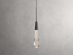 Soltaire Raindrop Crystal Single Pendant Light