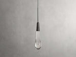 Soltaire Raindrop Crystal Single Pendant Light