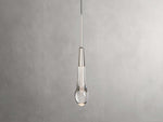 Soltaire Raindrop Crystal Single Pendant Light
