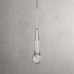 Soltaire Raindrop Glass Single Pendant Light