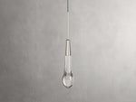 Soltaire Raindrop Crystal Single Pendant Light
