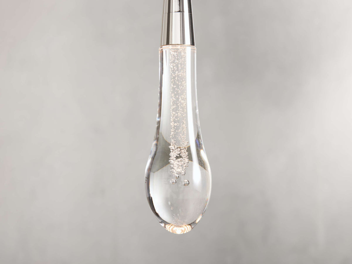 Soltaire Raindrop Crystal Single Pendant Light