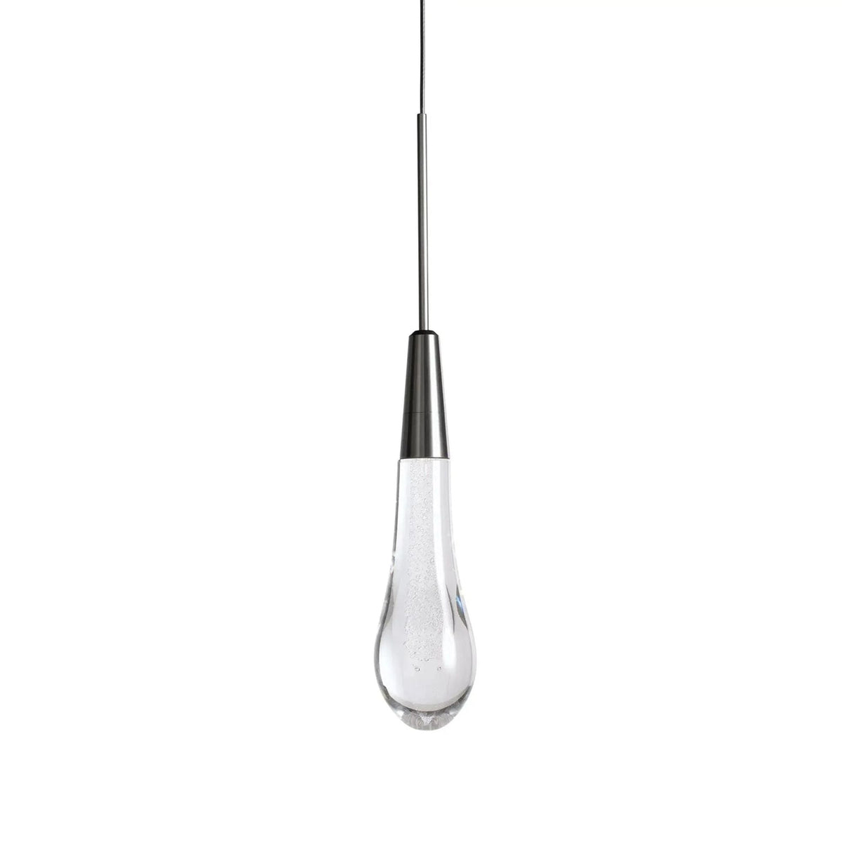 Soltaire Raindrop Glass Single Pendant Light