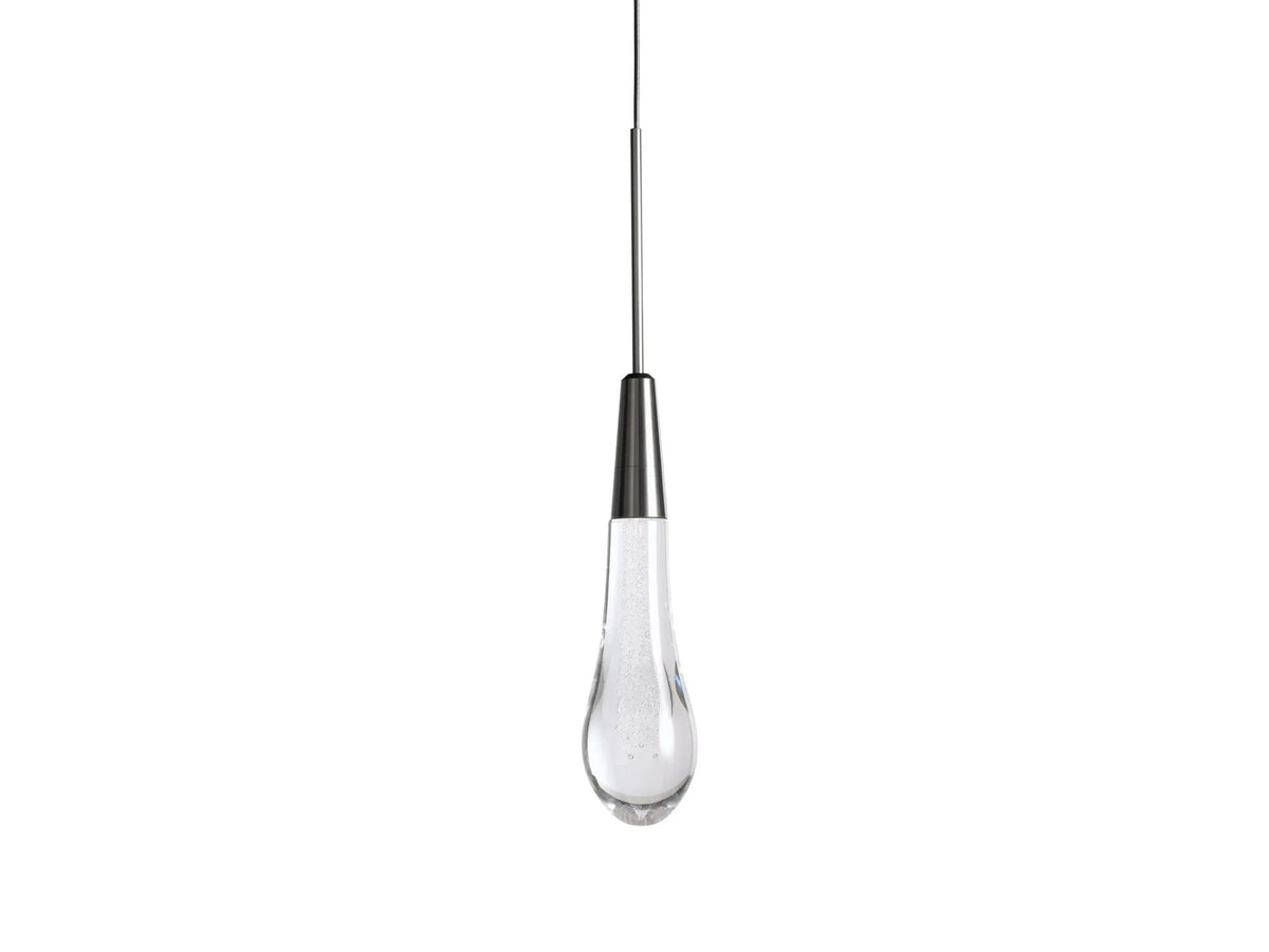 Soltaire Raindrop Crystal Single Pendant Light