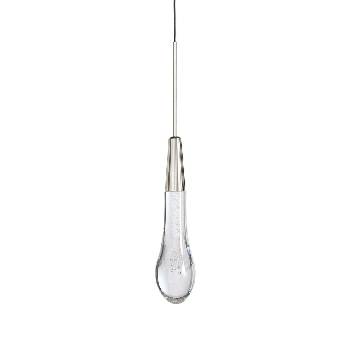 Soltaire Raindrop Glass Single Pendant Light