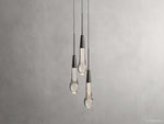 Soltaire Raindrop Crystal Cluster Pendant Light