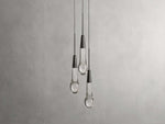 Soltaire Raindrop Crystal Cluster Pendant Light