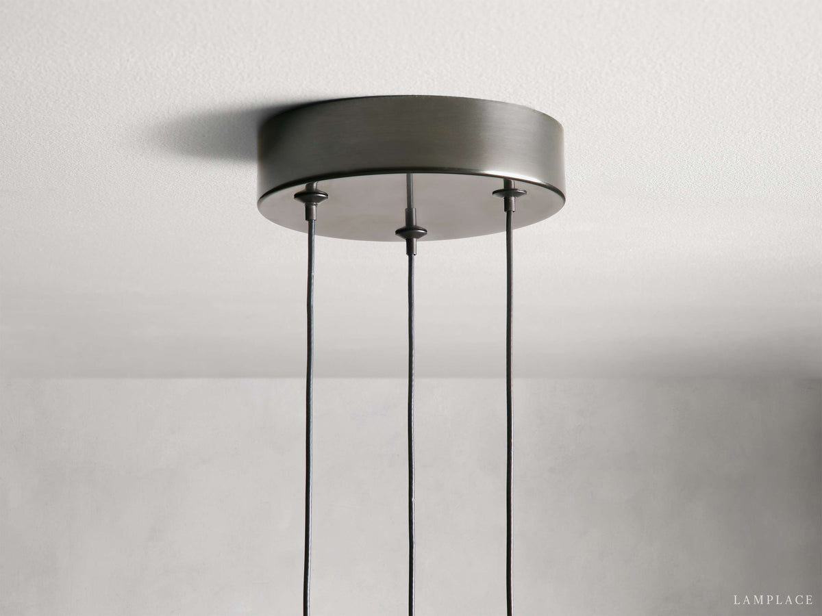 Soltaire Raindrop Crystal Cluster Pendant Light