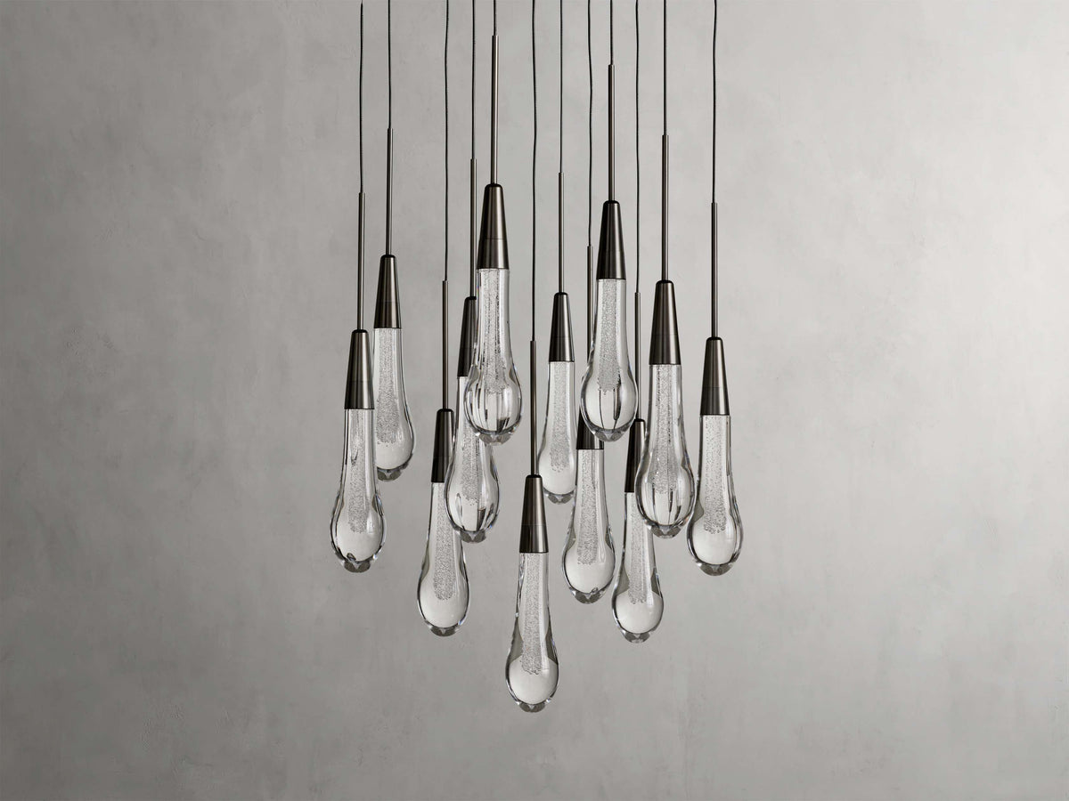 Soltaire Raindrop Crystal Round Chandelier