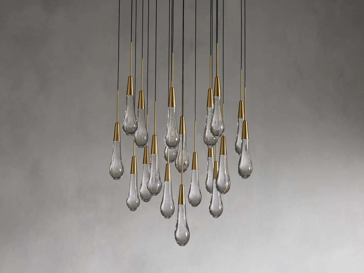 Soltaire Raindrop Crystal Round Chandelier