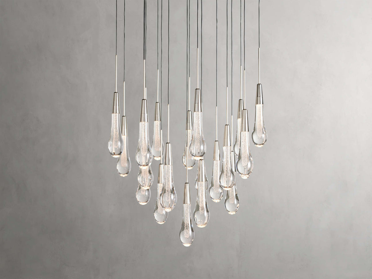 Soltaire Raindrop Crystal Round Chandelier