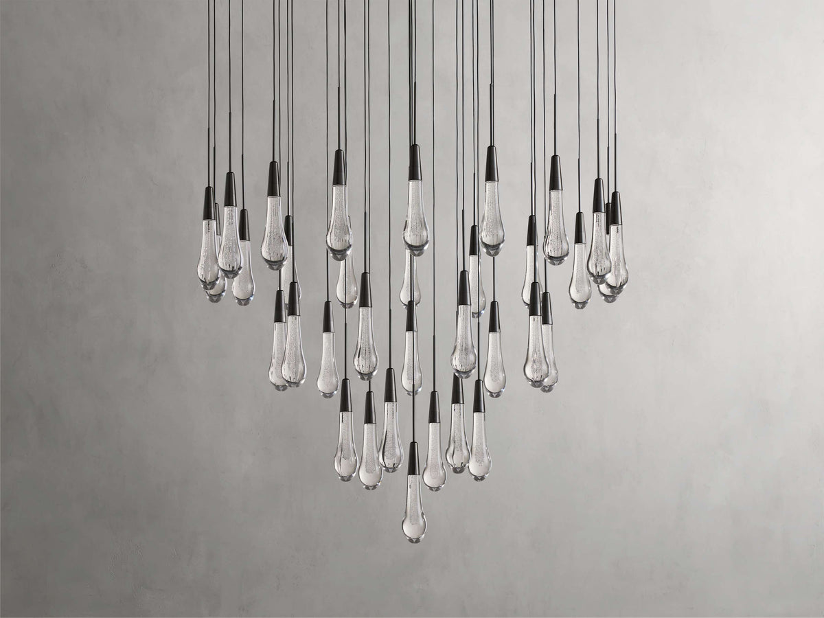 Soltaire Raindrop Crystal Round Chandelier