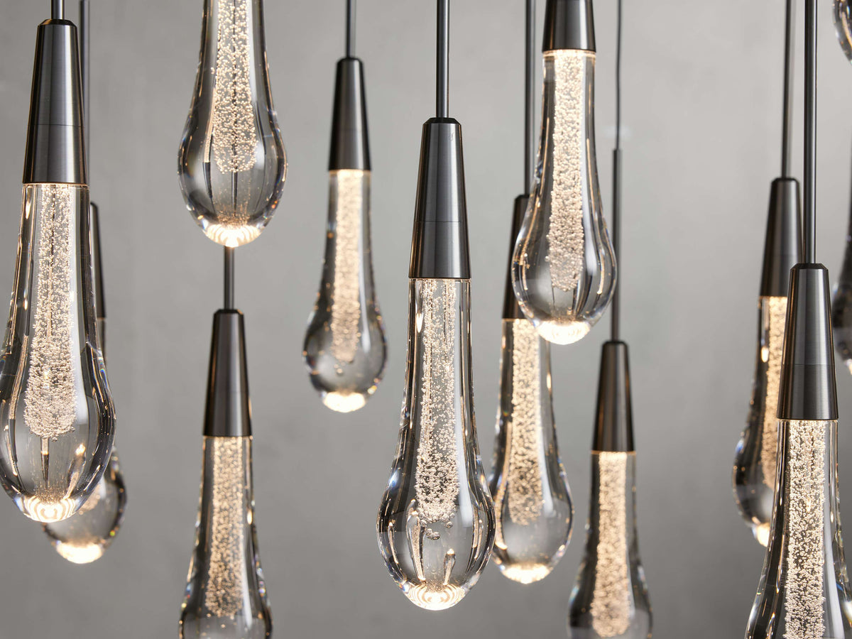 Soltaire Raindrop Crystal Round Chandelier