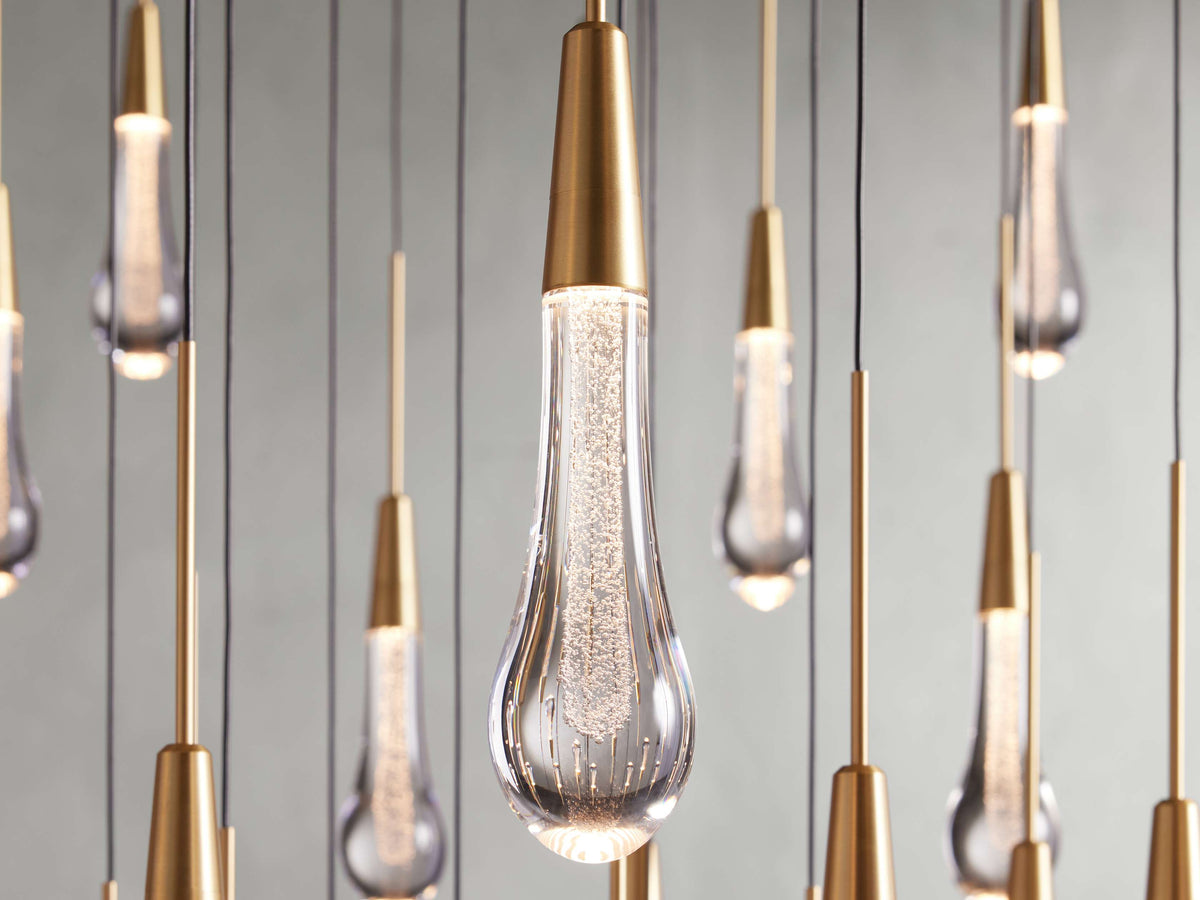 Soltaire Raindrop Crystal Round Chandelier