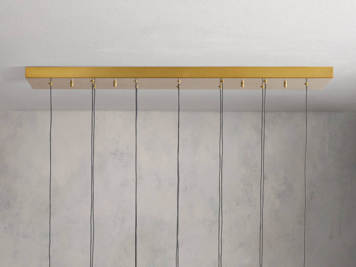 Soltaire Raindrop Crystal Linear Chandelier