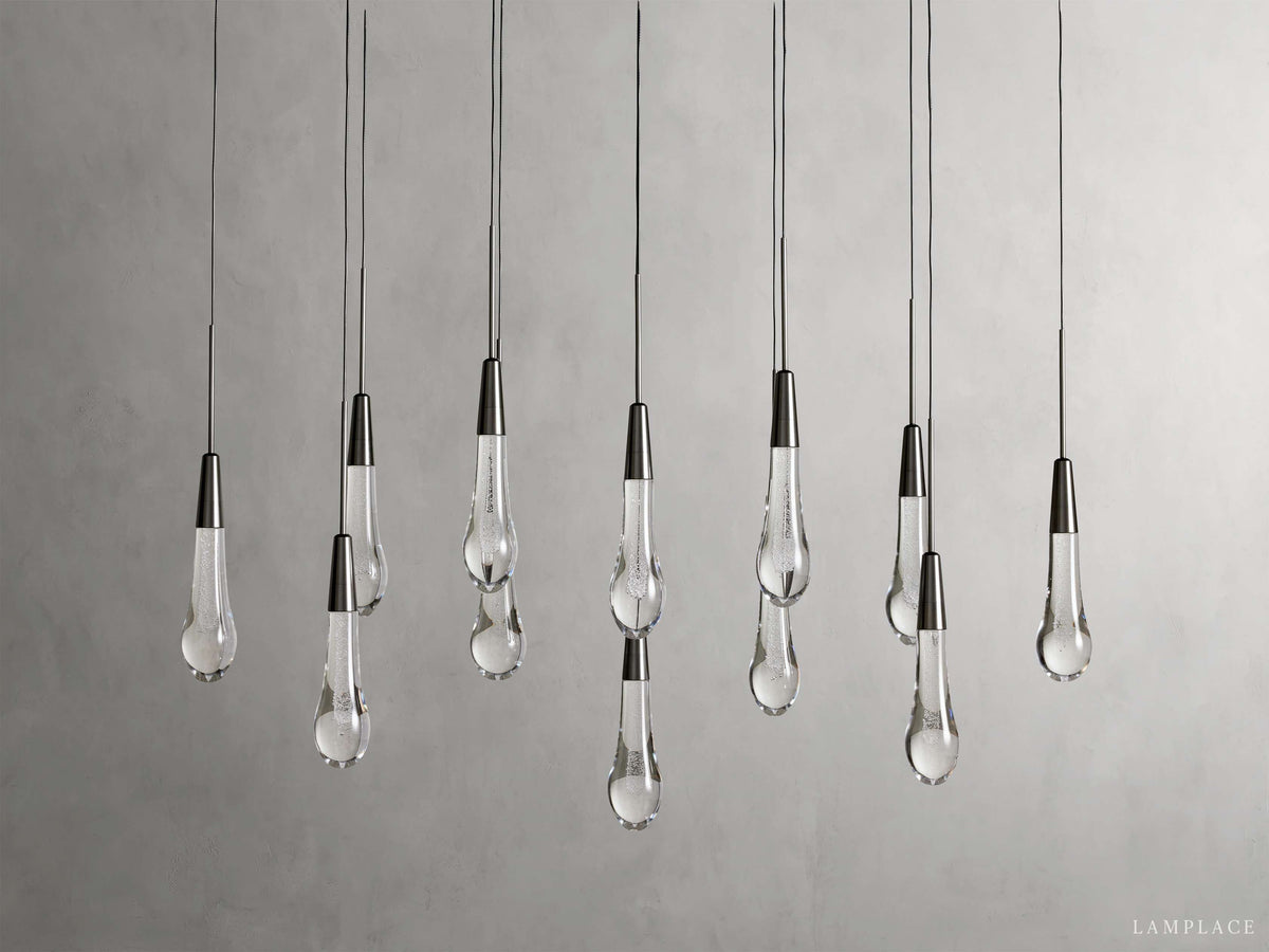 Soltaire Raindrop Crystal Linear Chandelier