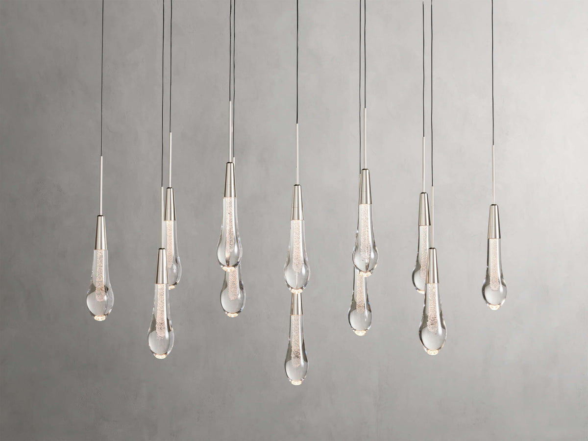Soltaire Raindrop Crystal Linear Chandelier