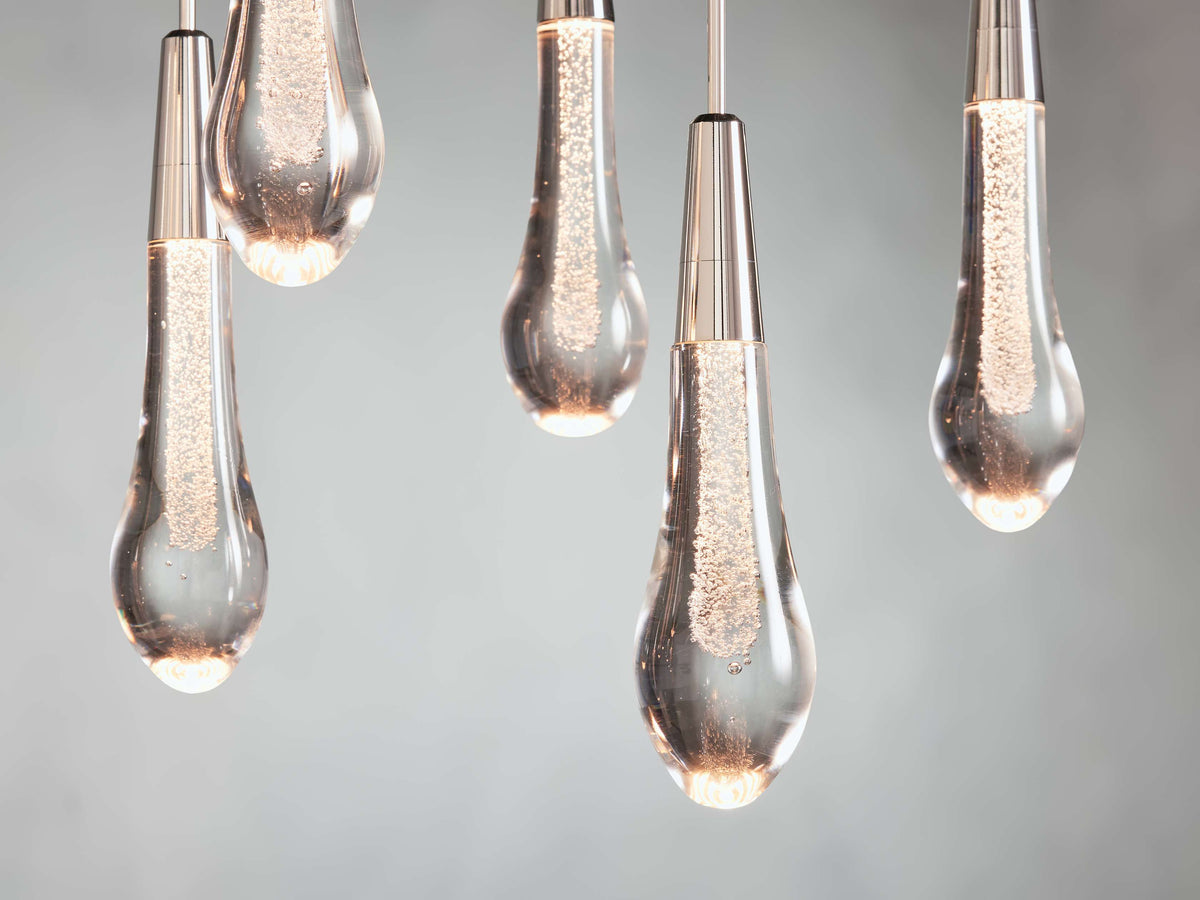 Soltaire Raindrop Crystal Linear Chandelier
