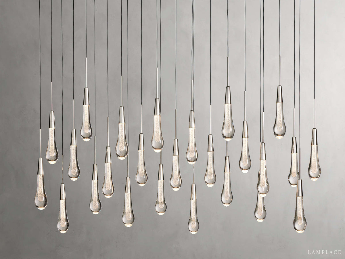 Soltaire Raindrop Crystal Linear Chandelier